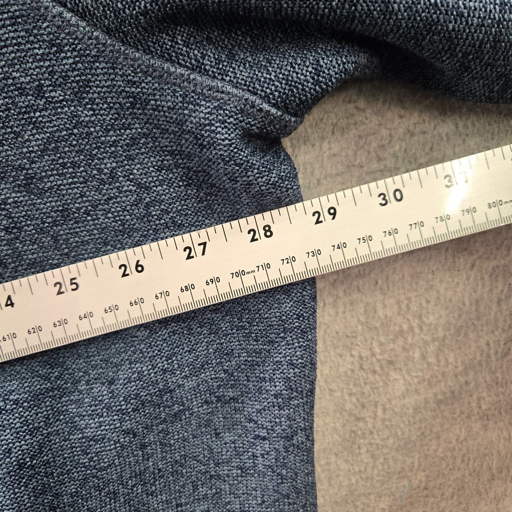 Eddie Bauer Men Sweater 2XL Blue Fleece‎ 1/4 Snap Pockets Outdoor Hiking - Picture 6 of 11
